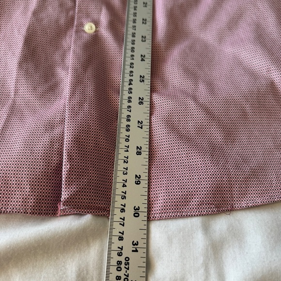 Joseph Abboud Men's 17 Button Up Long Sleeve‎ Egyptian Cotton Dress Shirt Pink - Picture 11 of 13